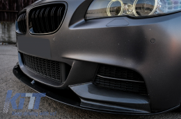 Első lökhárító spoiler lip karbon zongoralakk fekete BMW 5-ös F10/F11 (2011-2017) Sedan Touring M-Performance-image-6058422
