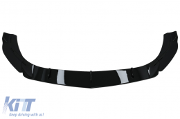 Első lökhárító spoiler Mercedes A-osztály W177 V177 Sport-Line / A35 (2018-tól) modellekhez, zongoralakk fekete-image-6092879