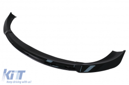 Első lökhárító spoiler Tesla Model 3 (2017-) - zongoralakk fekete-image-6071230