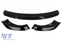 Első lökhárító spoiler Tesla Model 3 (2017-) - zongoralakk fekete-image-6071232