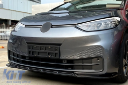 Első lökhárító spoiler toldat VW ID3 (2019-2022) Piano Black-image-6101336