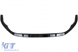 Első lökhárító spoiler VW Transporter T6 2015+ modellekhez, fényes fekete-image-6113676