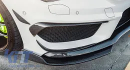 Első lökhárító toldat Aero MERCEDES Benz CLA W117 C117 X117 (2013-2016) CLA45 AMG Design szénszálas fóliás-image-6034103
