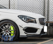 Első lökhárító toldat Aero MERCEDES Benz CLA W117 C117 X117 (2013-2016) CLA45 AMG Design szénszálas fóliás-image-6034104