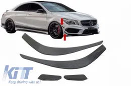 Első lökhárító toldat Aero MERCEDES Benz CLA W117 C117 X117 (2013-2016) CLA45 AMG Design szénszálas fóliás-image-6034105