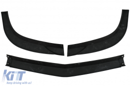 Első lökhárító toldat Mercedes C-osztály W204 S204 C204 Sport Line Facelift (2011-2015) Piano Black-image-6100635