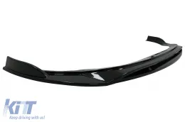 Első lökhárító toldat spoiler VW Golf 8 R (2020-) modellekhez, zongoralakk fekete-image-6092321