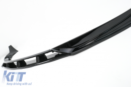 Első lökhárító toldat Tesla Model 3 (2017-2022) Piano Black-image-6111959