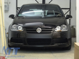 
Első lökhárító VW Golf Mk V 5 2003-2007 modellekhez, küszöb spoilerrel, R32 Fényes fekete hűtőráccsal-image-6032563