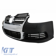 Első lökhárító VW Golf V (5) 03-08 / Jetta 05-10 R32 Look króm hűtőrács-image-6289844