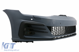 Első Lökhárító VW Golf VII 7 (2013-2017) LED fényszórókkal Dinamikus irányjelző 7.5 GTI kinézet -image-6091549