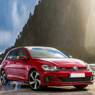 Első lökhárító VW Golf VII (7.5) 17-20 Facelift modellhez LED ködlámpákkal GTI Look & hűtőrács-image-6298988