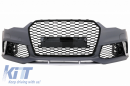 Első Lökhárító  AUDI A6 C7 4G (2011-2015) RS6 Design Középső Rács Nélkül-image-6040756