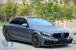 Első motorháztető alkalmas Mercedes C-osztály W205 S205 C205 A205 (2013-2021) C63 Design-image-6109061