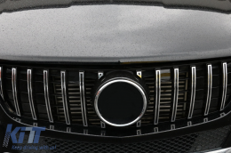 Első rács Mercedes ML-Class W166 (2012-2014) GT-R Panamericana Design Fekete Króm-image-6089071