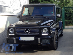 Első Rács Mercedes W463 G-osztály (1990-2012) New G65 AMG Look Króm Kiadás-image-55801