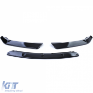 Első spoiler toldat lökhárítóra fényes fekete BMW 3-as E46 Sedan Touring 2001-2005-image-6192817
