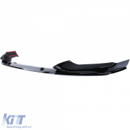 Első spoiler toldat lökhárítóra fényes fekete BMW 5-ös G30 G31 2016-tól-image-6202853