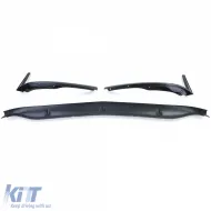 Első spoiler toldat sport look fényes fekete Mercedes C W205 S205 14-21-image-6203888