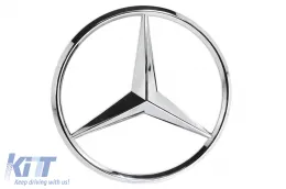image-4-Emblem geeignet für Frontgrill von Mercedes 180 mm