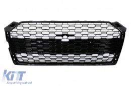 image-40-Embléma nélküli hűtőrács Audi A5 F5 (2017-2019) RS Design fényes fekete