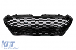 Embléma nélküli hűtőrács Audi A5 F5 (2017-2019) RS Design fényes fekete-image-6103425