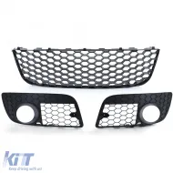 Embléma nélküli hűtőrács + lökhárító rács szett VW Golf 5 GTI 03-09-image-6252297