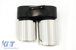 Embouts Échappement Conseils pour BMW Série 5 F10 F11 2011-2017 M5 LCI Design Chrome-image-6095039