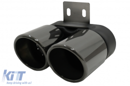 Embouts Échappement Conseils pour BMW Série 5 F10 F11 2011-2017 M5 LCI Design Noire-image-6095050