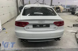 Embouts chromés adaptés pour Audi A4 B8 2012-2015, A6 C7 berline, avant, allroad 2011-2018, A7 4GA Sportback 2010-2017, A5 Sportback 2009-2011-image-6155517