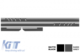 Embouts d'échappement diffuseur pour Mercedes W176 12+Stickers Sport Pack-image-6045297