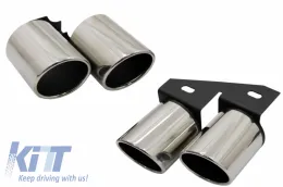 image-20-Embouts silencieux d'échappement pour AUDI A4 B8 B9 09+ S4 Quad Design