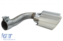 Embouts Silencieux d'échappement pour Porsche Cayenne 9Y0 SUV 3.0 18+ Chrome-image-6073822