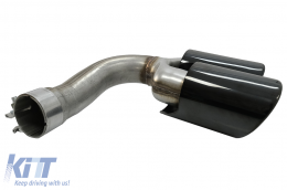 Embouts Silencieux d'échappement pour Porsche Cayenne 9Y0 SUV 3.0 18+ Noir-image-6074003
