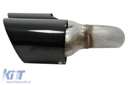 Embouts Silencieux d'échappement pour Porsche Cayenne 9Y0 SUV 3.0 18+ Noir-image-6074004