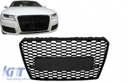 Emprós Grília katállhlh gia Audi A7 4G Pre-Facelift (2010-2014) RS7 Schediasmós Piáno Mavro-image-6082742