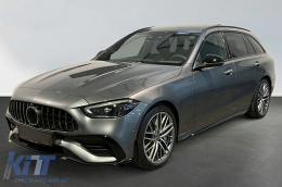 Emprós Grília katállhlh gia Mercedes C-Class W206 Sedan S206 T-Modell (2021-Up) GT-R Panamericana Schediasmós Mavro-image-6100329