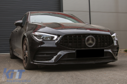 Emprós Grília katállhlh gia Mercedes CLA X118 C118 (2019-up) GT-R Panamericana Schediasmós Piáno Mavro-image-6097133