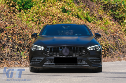Emprós Grília katállhlh gia Mercedes CLA X118 C118 (2019-up) GT-R Panamericana Schediasmós Piáno Mavro-image-6097646