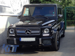 Emprós Grília katállhlh gia Mercedes G-Class W463 (1990-2014) New G65 Schediasmós Chrómio Edition-image-55801