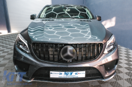 Emprós Grília katállhlh gia Mercedes GLE Koupé C292 (2015-2018) GLE W166 SUV (2015-2018) GT-R Panamericana Schediasmós Piáno Mavro-image-6088765