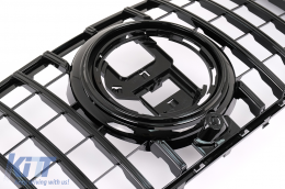 Emprós Grília katállhlh gia Mercedes GLS SUV X167 (2019-2023) GT-R Panamericana Schediasmós Mavro-image-6086593