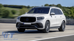 Emprós Grília katállhlh gia Mercedes GLS SUV X167 (2019-2023) GT-R Panamericana Schediasmós Mavro-image-6086595