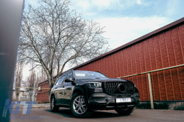 Emprós Grília katállhlh gia Mercedes GLS SUV X167 (2019-2023) GT-R Panamericana Schediasmós Mavro-image-6091811