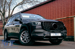 Emprós Grília katállhlh gia Mercedes GLS SUV X167 (2019-2023) GT-R Panamericana Schediasmós Mavro-image-6091812