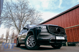 Emprós Grília katállhlh gia Mercedes GLS SUV X167 (2019-2023) GT-R Panamericana Schediasmós Mavro-image-6091814