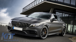 Emprós Grília katállhlh gia Mercedes W205 Sedan S205 T-Modell A205 Cabriolet C205 Koupé Ananéosh (03.2018-2020) me 360 Chrómio-image-6086621