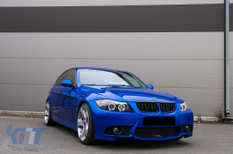 Emprós Kagkéla nefrón katállhles gia BMW Seirá 3 E90 E91 Pre-LCI (2005-2008) Diplí ríga M Design Piáno Mavro-image-6089251