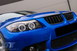 Emprós Kagkéla nefrón katállhles gia BMW Seirá 3 E90 E91 Pre-LCI (2005-2008) Diplí ríga M Design Piáno Mavro-image-6089254