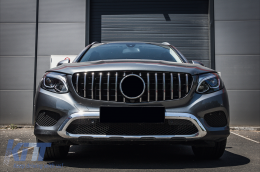 Emprós Kentrikí grília katállhlh gia Mercedes GLC X253 C253 (2015-2018) GT R Panamericana Look Chrómio-image-6094101
